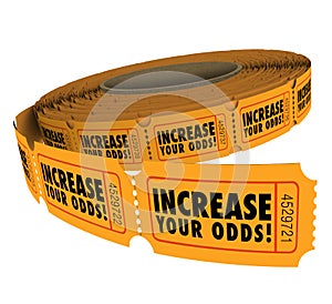 Increase Your Odds Raffle Tickets Roll Improve Chances Winning