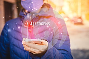 Increased concentration of allergens and polls in the air