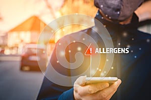 Increased concentration of allergens and polls in the air