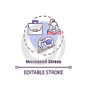 Increased stress concept icon