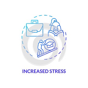 Increased stress concept icon