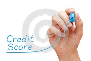 Increasing Credit Score Graph Concept