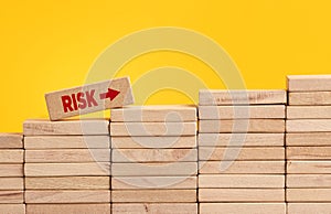 Increasing or growing risk level and risk taking in business concept
