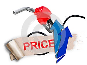 Increasing Price Of Oil Concept