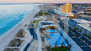 Incredible aerial view of Scarborough Beach in Western Australia