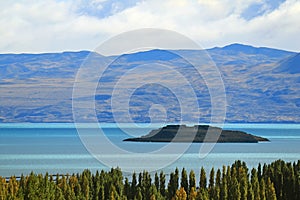 Incredible Argentino Lake or Lago Argentino View from the Town of El Calafate, Patagonia, Argentina, South America