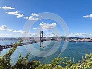 Incredible engineering work 25 de abril bridge