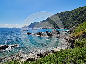 Incredible nature of Skopelos island, Sporades, Greece. Mamma Mia beach