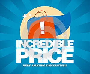 Incredible price, sale design template.