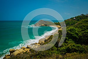 Incredible sea landscape in Tayrona National Park photo