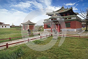 Incredible view of the majestic Erdene Zu Monastery in the city of Kharkhorin, Mongolia