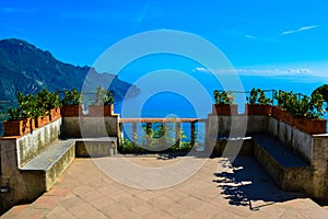 Incredible view of the stunning Amalfi Coast, Italy