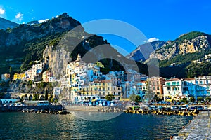 Incredible view of the stunning Amalfi Coast, Italy