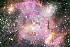 Incredibly beautiful galaxy somewhere in deep space. Science fiction wallpaper