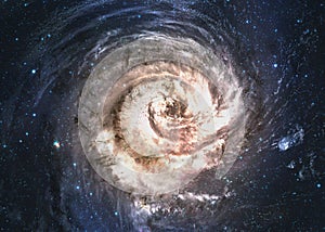 Incredibly beautiful spiral galaxy somewhere in