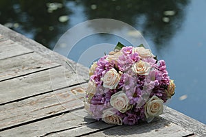 Incredibly beautiful wedding bouquet photo