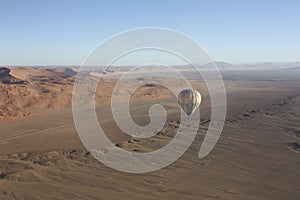 Panoramic view Namib Desert from Hot Air Balloon Namibia