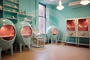 incubator for embryos in a fertility clinic