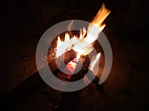 Indan night and indan fire photo