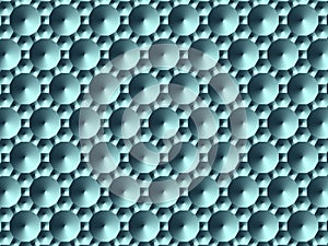 Indastrial pattern. Blue grid background. 3D wallpaper.