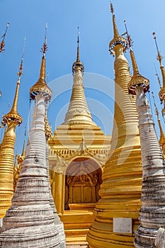 Indein stupas, Inle Lake