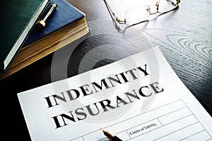 Indemnity insurance policy.