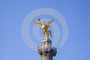 Independence angel statue located in Paseo de la Reforma avenue. photo