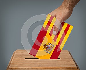 Independence of Catalonia concept.