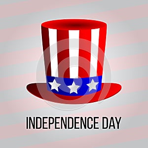 Independence day 4 th july. Happy independence day uncle sam hat