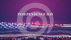 Independence day abstract vector background. USA flag. 4th of july national celebrate. Liberty symbol