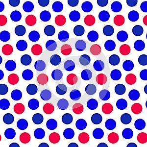 Independence Day of America seamless pattern. July 4th an endless background. USA national holiday repeating texture