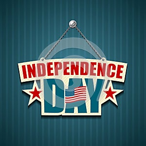 Independence day American signs photo