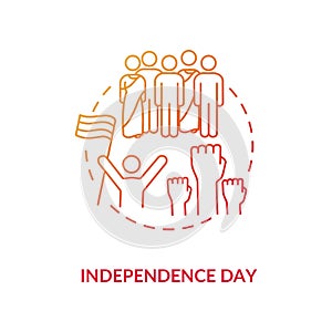 Independence day concept icon