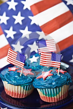 Independence day cupcakes