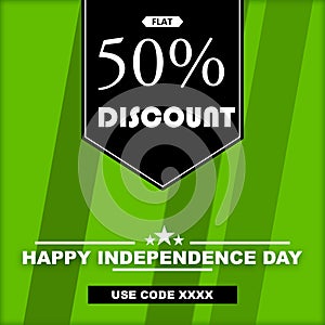 INDEPENDENCE DAY - DISCOUNT IMAGE WITH COUPON CODE