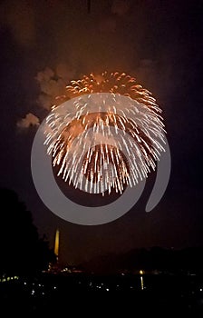 Independence Day fireworks in Washington, DC