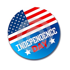 Independence day label for ads