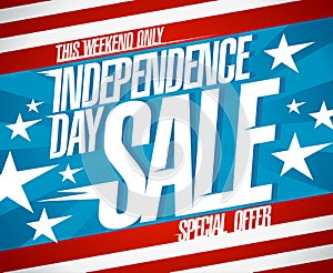 Independence day sale banner