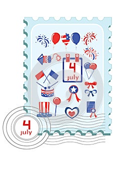 Independence Day, stamp