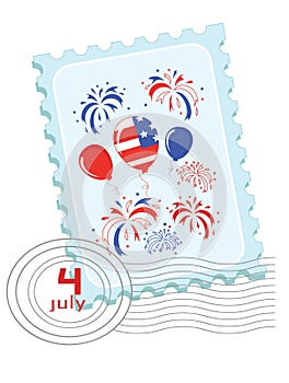 Independence Day, stamp