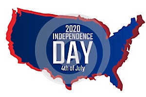 Independence Day in The United States of America, USA. 4th of July. Holiday concept. Template for background, banner