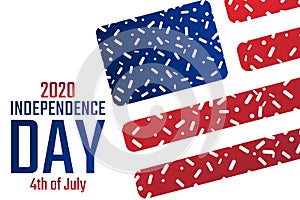 Independence Day in The United States of America, USA. 4th of July. Holiday concept. Template for background, banner