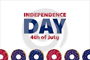 Independence Day in United States of America, USA. 4th of July. Holiday concept. Template for background, banner, card