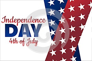 Independence Day in United States of America, USA. 4th of July. Holiday concept. Template for background, banner, card