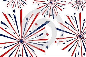 Independence Day in United States of America, USA. 4th of July. Holiday concept. Template for background, banner, card