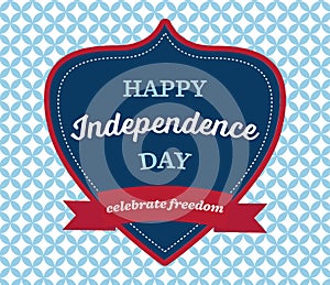 Independence Day vintage emblem