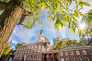 Independence Hall in Philadelphia, Pennsylvania USA