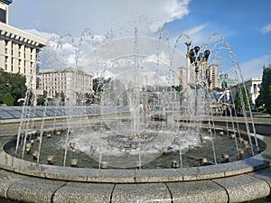 Independence Maydan, central square of Kyiv