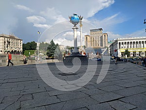 Independence Maydan, central square of Kyiv