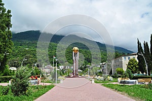 The Independence monument in Gagra, Abkhazia